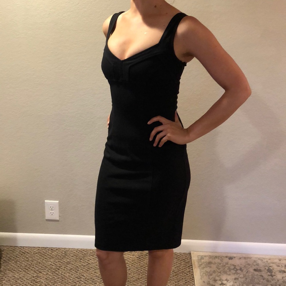 DVF sleeveless stretch bodycon dress